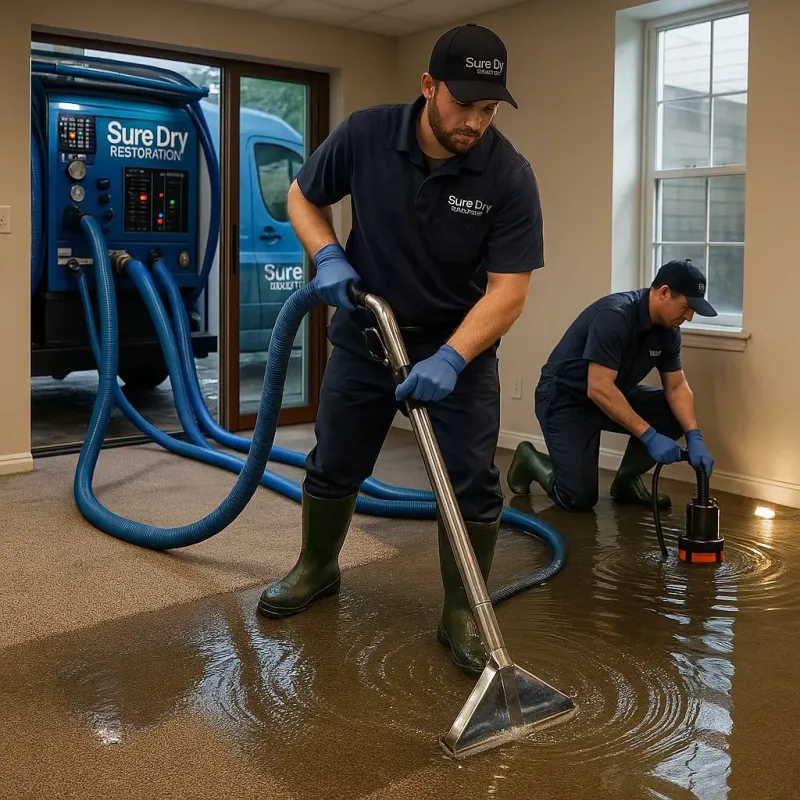 Water Extraction and Removal process in North Wilkesboro, NC